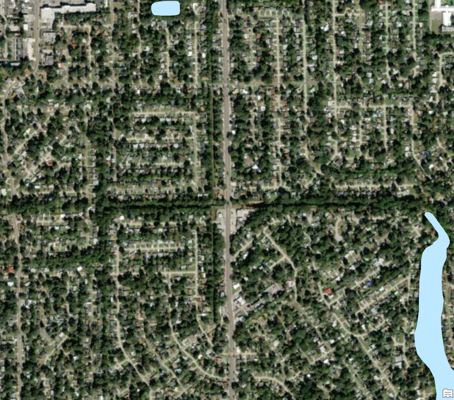 An aerial view of a neighborhood Description automatically generated 2