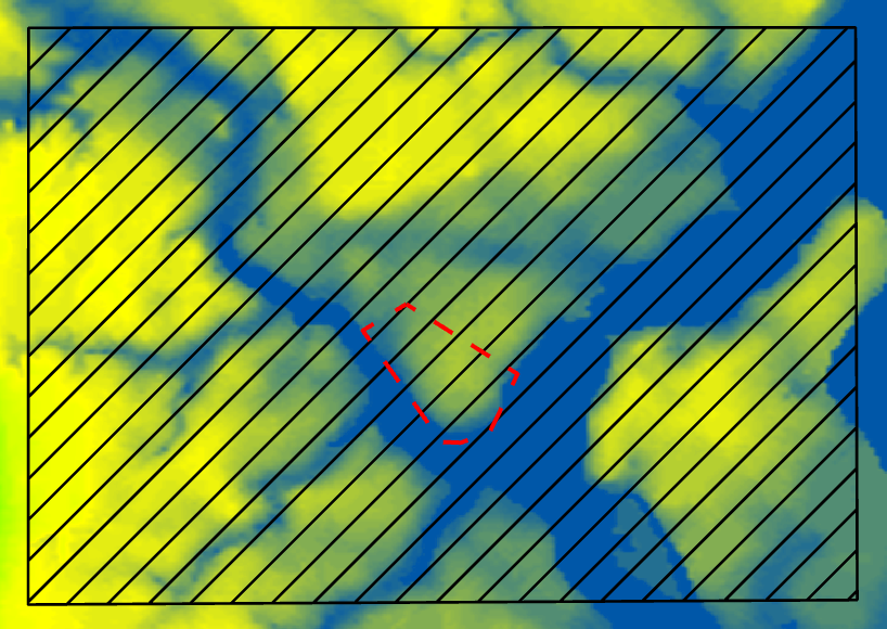 A blue and yellow background with black lines Description automatically generated