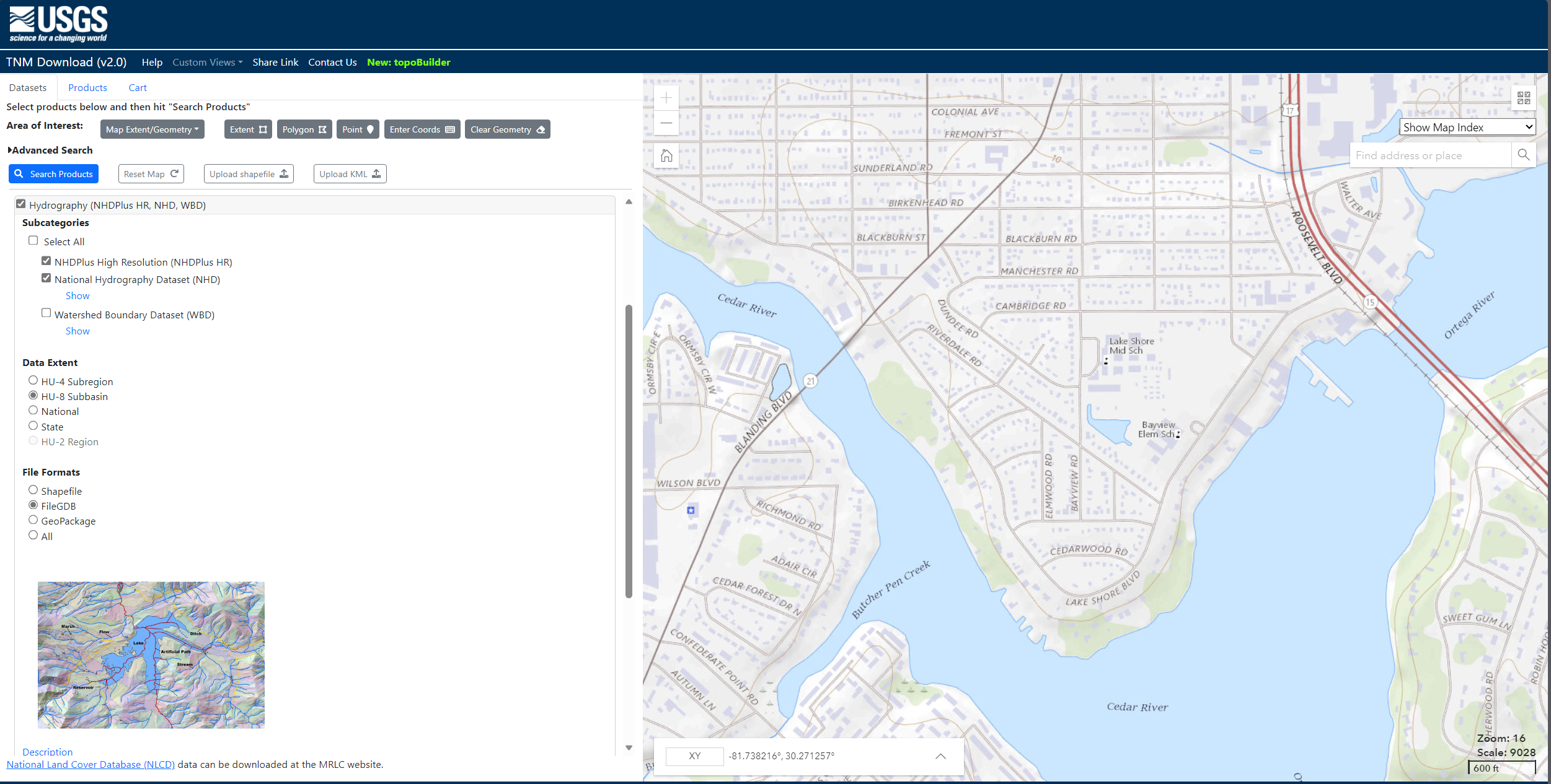 A screenshot of a map Description automatically generated